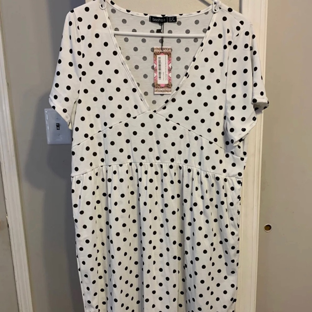 nwt polka dot boohoo sundress